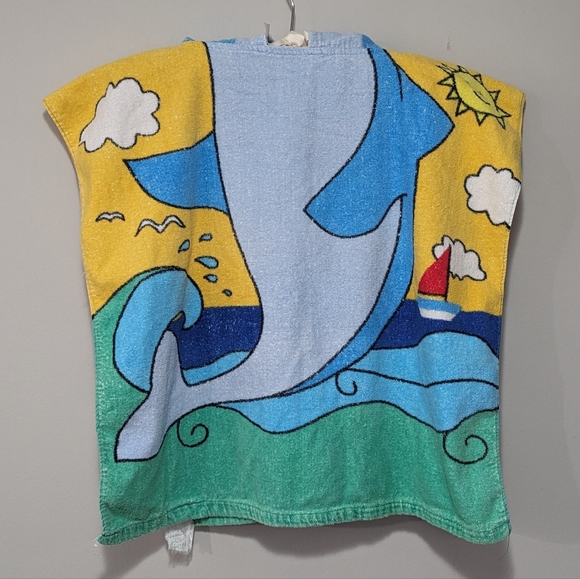 Vintage Poncho Hood Beach Towel Kids - Picture 4 of 8